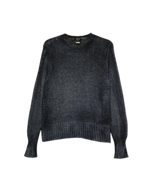 Avant Toi Black Round-Neck Knitwear