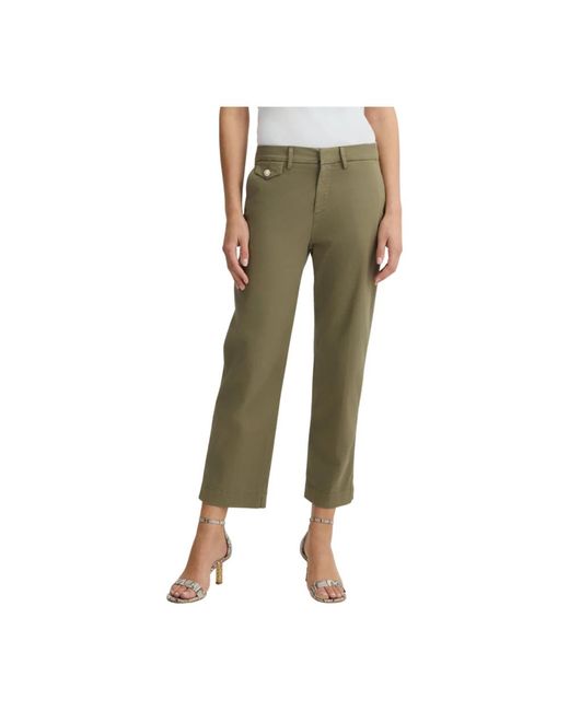 Liu Jo Green Cropped Trousers