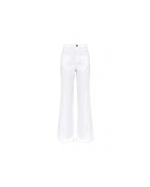 Michael Kors White Wide Jeans