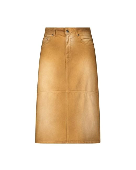 Denim Skirts MSGM en coloris Natural