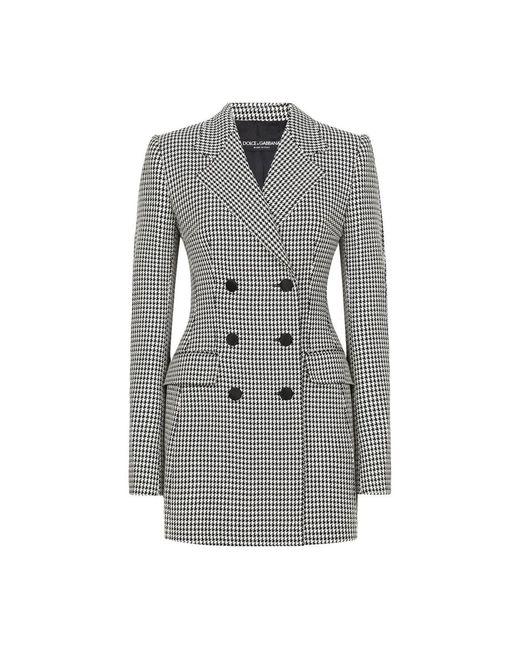 Dolce & Gabbana Gray Double-Breasted Coats