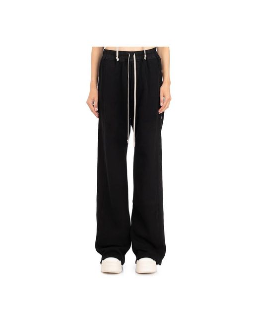 Rick Owens Black Wide Trousers