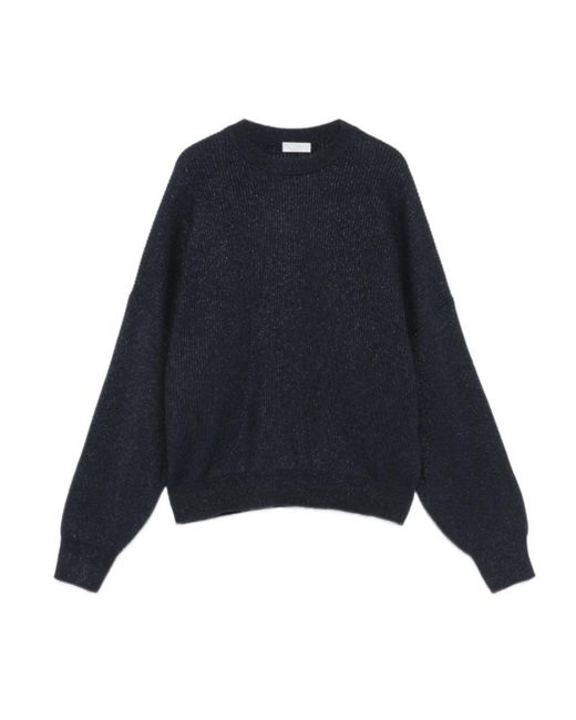 Brunello Cucinelli Blue Cashmere Knitwear