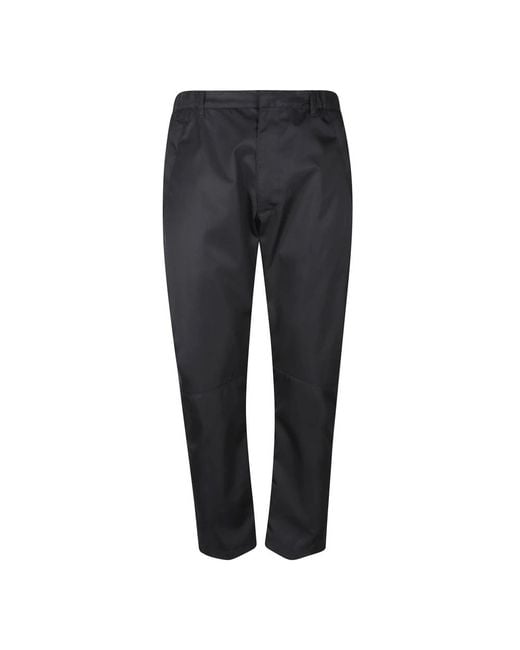 Prada Gray Slim-Fit Trousers for men