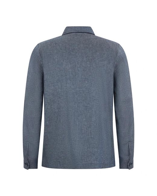 Herno Blue Casual Shirts for men