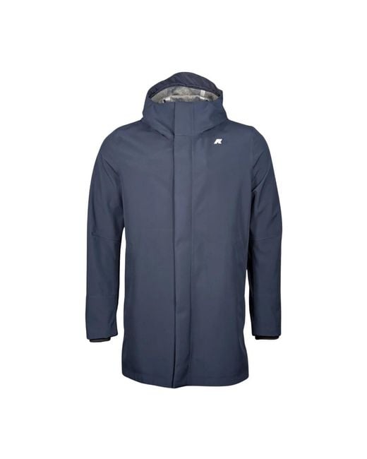 K-Way Blue Parkas for men