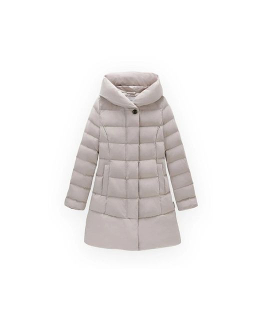 Woolrich Gray Down Jackets