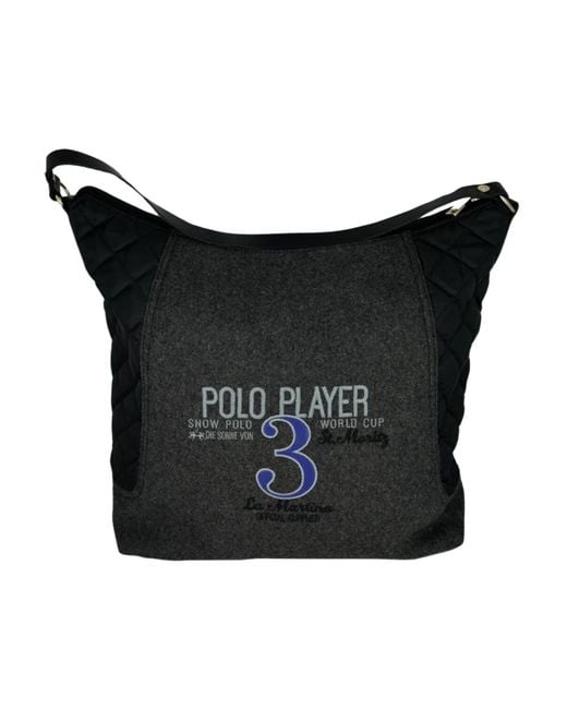 La Martina Black Shoulder Bags