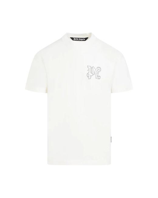 Palm Angels White T-Shirts for men