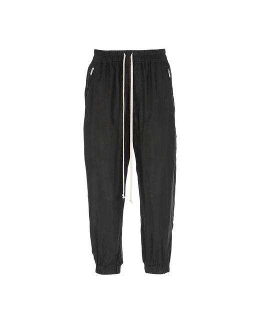 Rick Owens Black Cropped Trousers