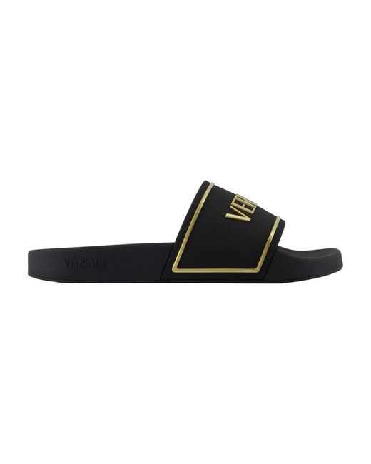 Sliders Versace de hombre de color Black