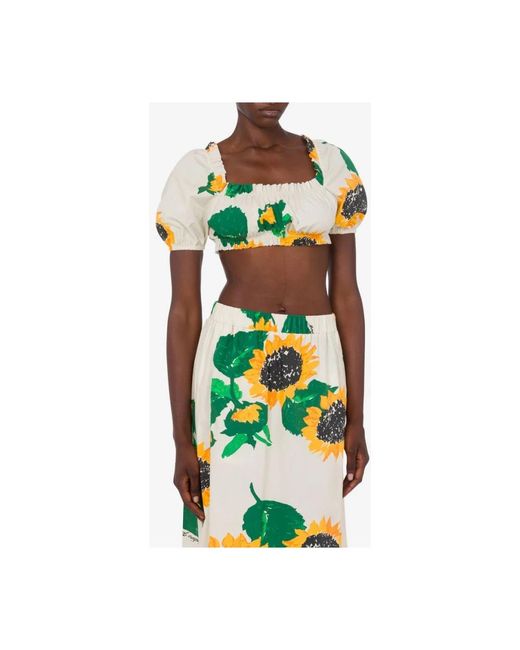 Moschino Green Sleeveless Tops