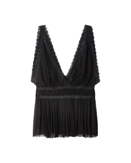 Sleeveless Tops Mes Demoiselles de color Black