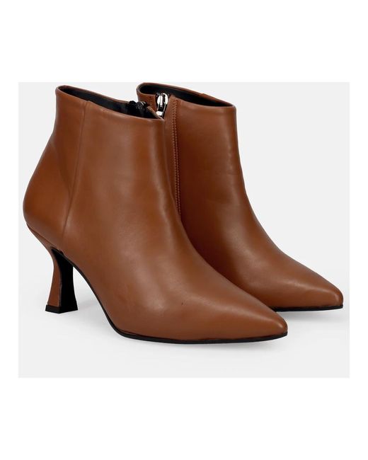 Sangiorgio Brown Heeled Boots