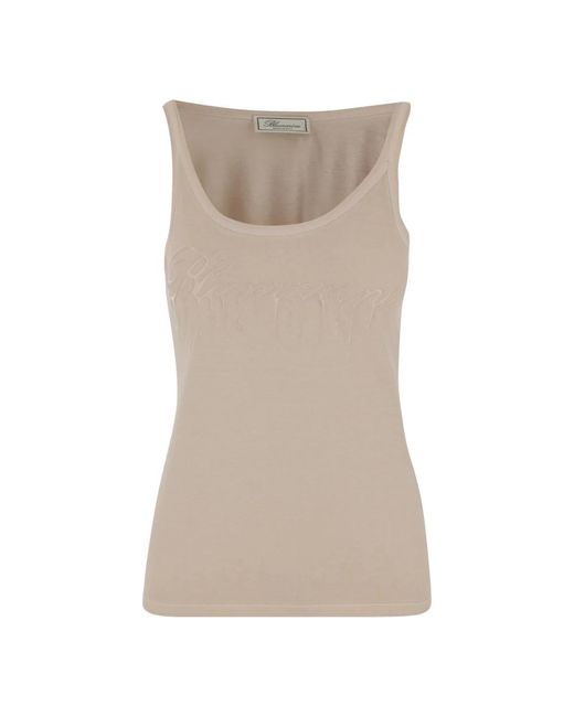 Blumarine Sleeveless Tops in het Brown