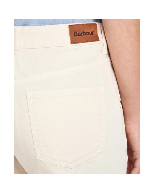 Trousers > cropped trousers Barbour en coloris Natural