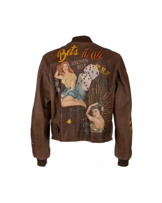 Dolce & Gabbana Brown Bomber Jackets for men