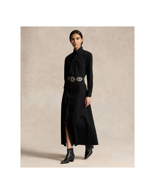 Polo Ralph Lauren Black Shirt Dresses