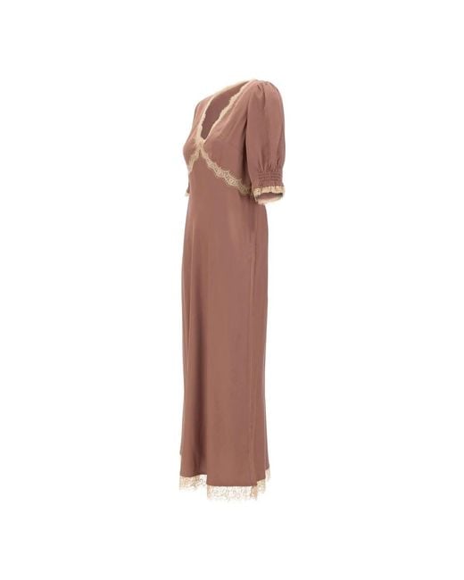 Rixo Brown Midi Dresses