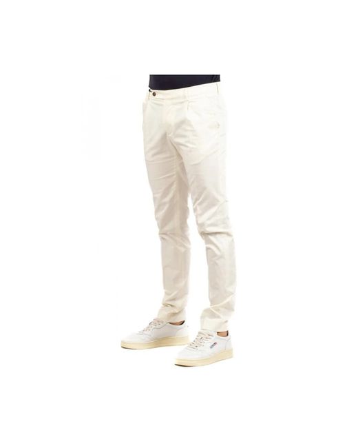 Berwich Natural Slim-Fit Trousers for men