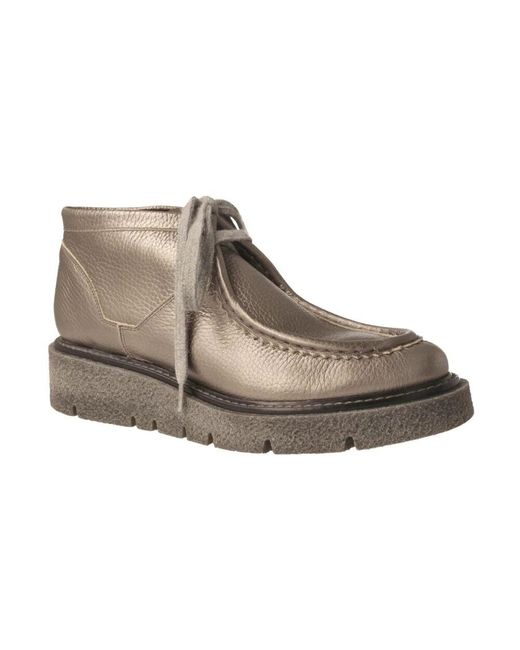 Lace-Up Boots di Pedro Miralles in Gray