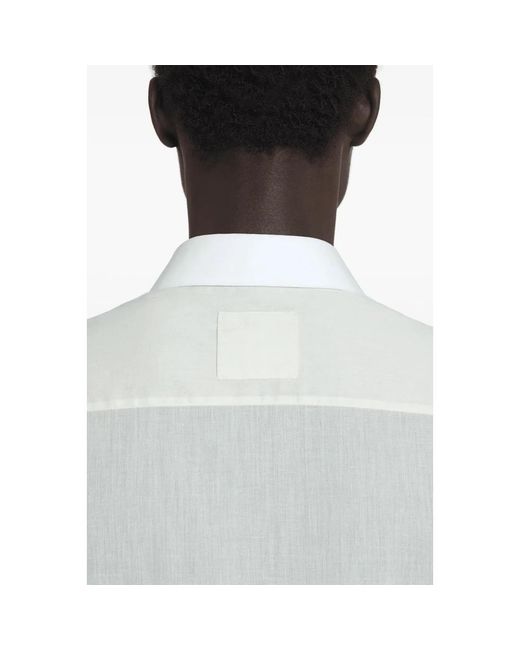 Lanvin Patch Floral Shirt in het White voor heren