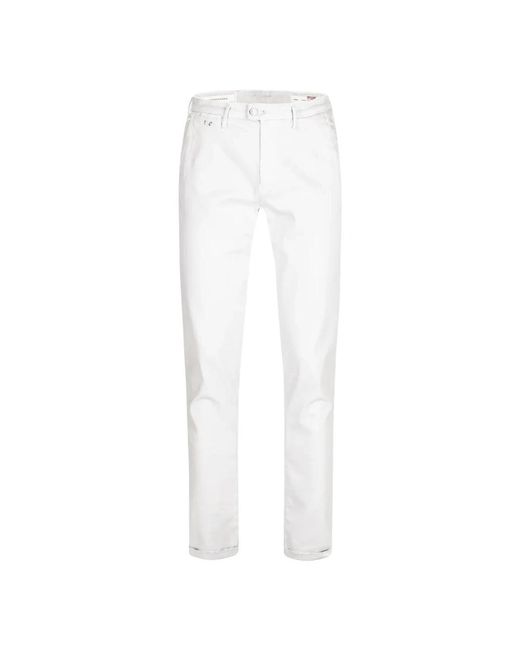 Tramarossa Broeken ,Wit ,Katoen Pant Chino Luis in het White voor heren