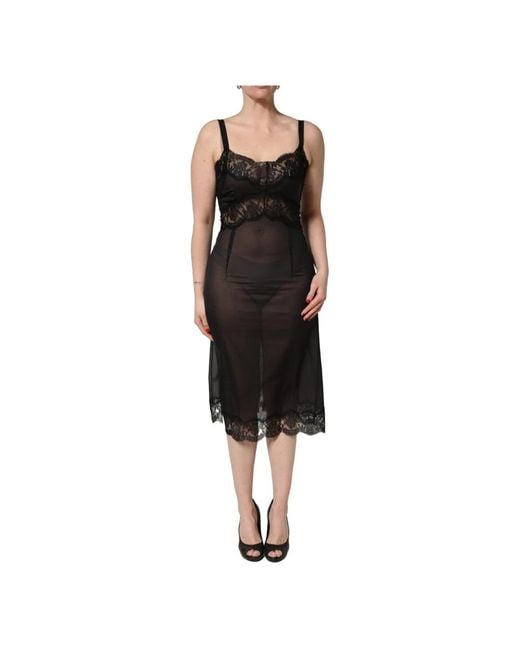 Dolce & Gabbana Black Midi Dresses