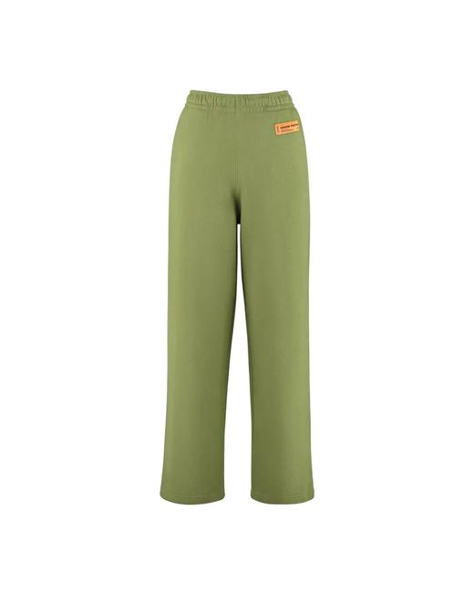 Pantaloni in cotone verde con vita elastica di Heron Preston in Green da Uomo