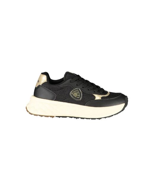Blauer Black Leather Sneaker