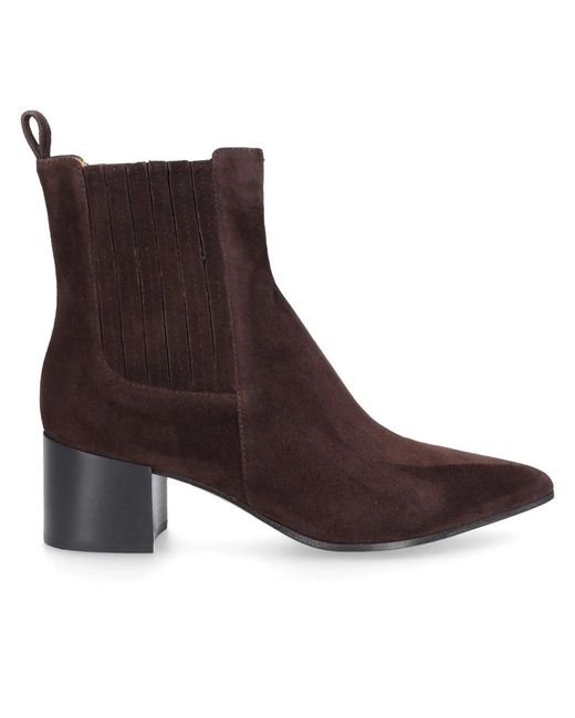 Pomme D'or Brown Heeled Boots