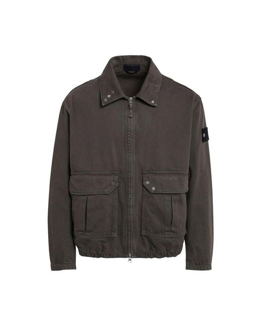 Stone Island Black Light Jackets for men