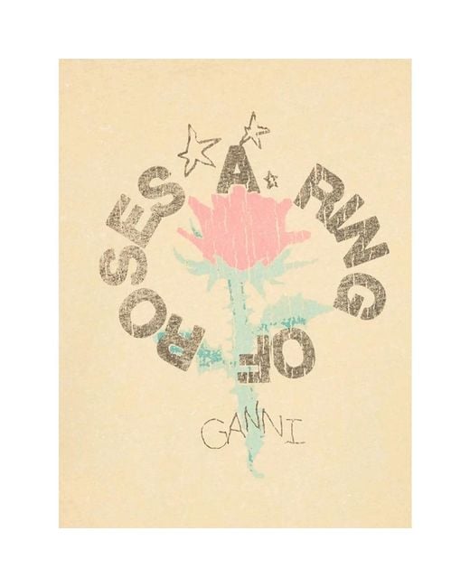 Ganni Natural T-Shirts