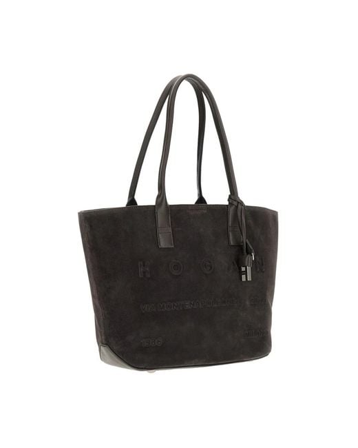 Hogan Black Shopping Bags