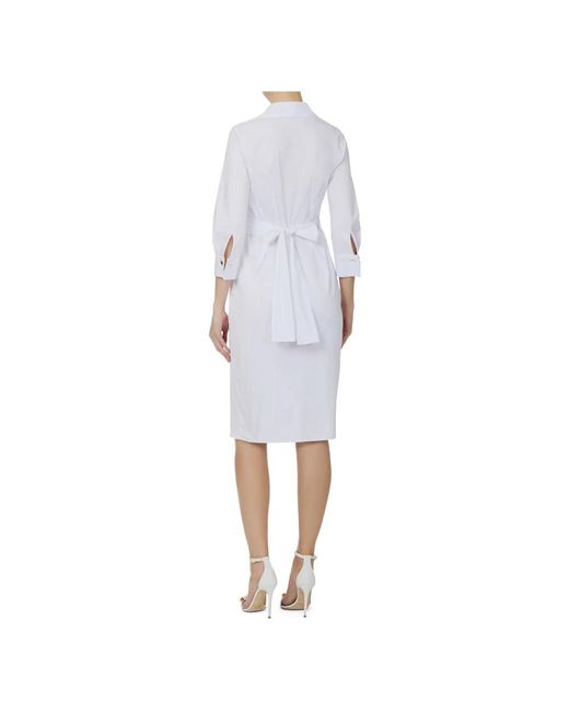 Elisabetta Franchi White Midi Dresses