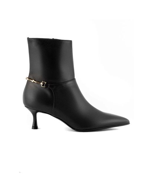 Sergio Levantesi Black Heeled Boots