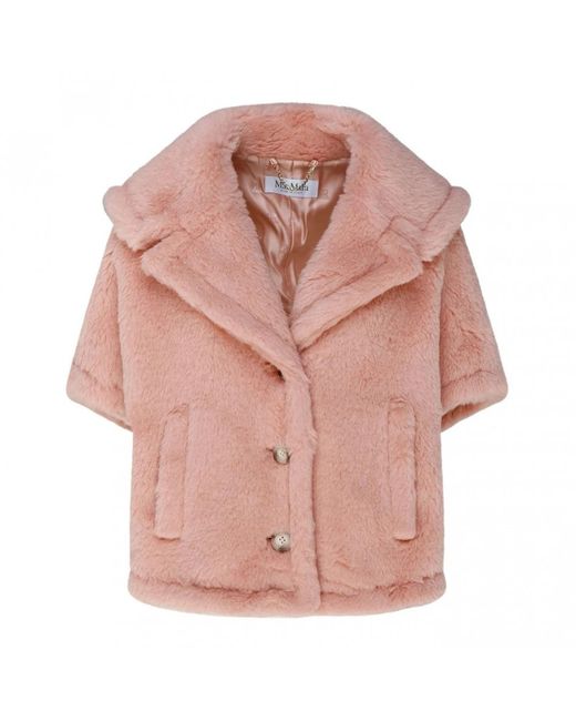 Max Mara Pink Faux Fur & Shearling Jackets