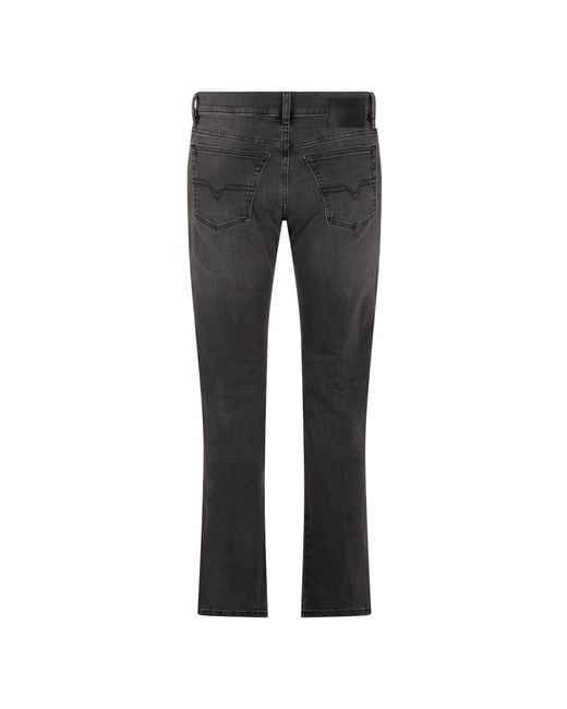DIESEL Gray Straight Jeans for men