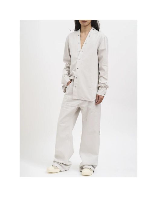 Rick Owens White Casual Shirts for men
