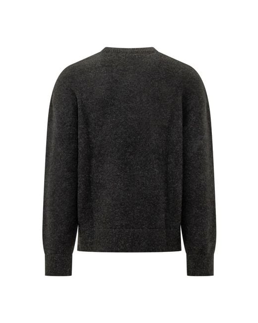 DIESEL Black Round-Neck Knitwear for men