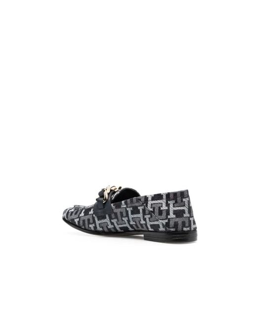 Tommy Hilfiger Black Loafers