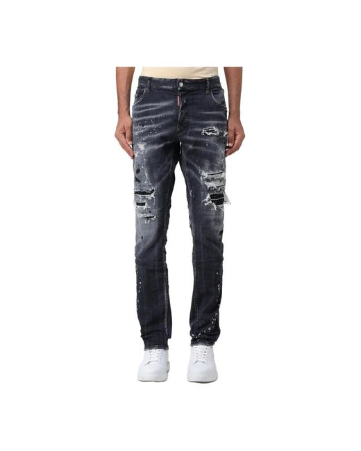 DSquared² Gray Slim Fit Jeans for men