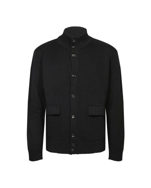 Zanone Schwarzer pullover aw24 mode in Black für Herren