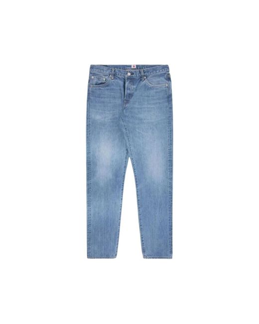 Slim-fit tapered denim blu chiaro di Edwin in Blue da Uomo