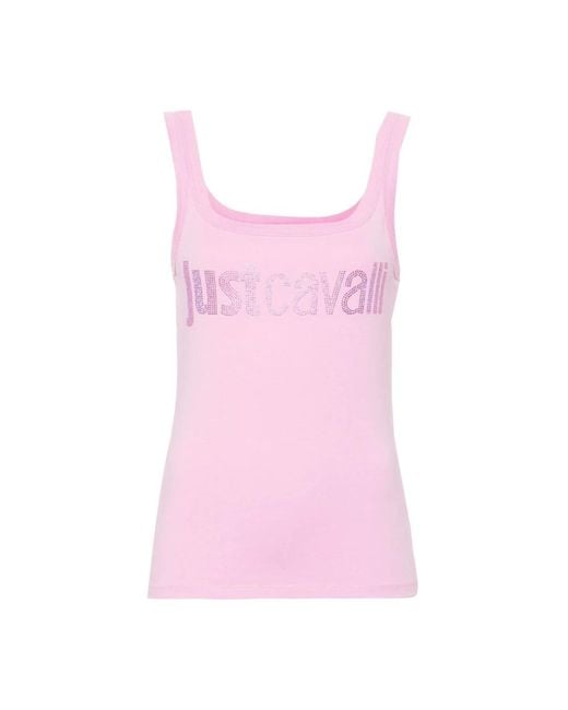 Just Cavalli Pink Sleeveless Tops