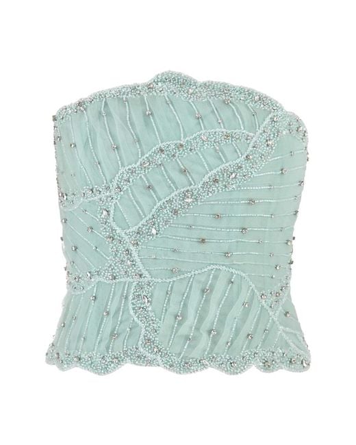 Costarellos Green Sleeveless Tops