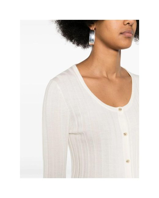 Allude White Cardigans