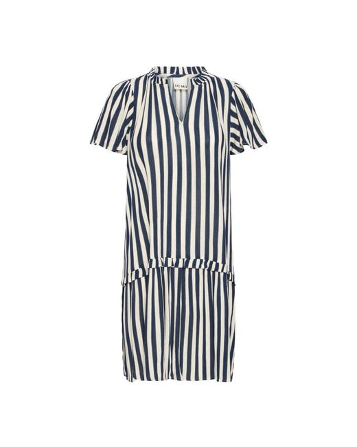 Ichi Black Midi Dresses