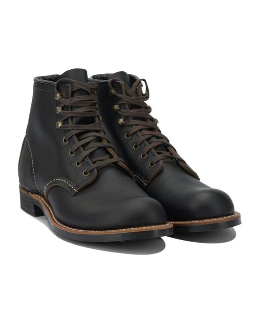 Red Wing Black Lace-Up Boots for men
