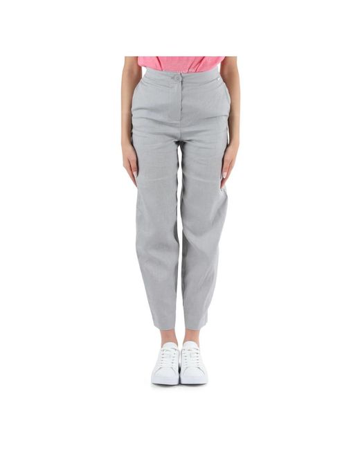 Trousers > cropped trousers Armani Exchange en coloris Gray